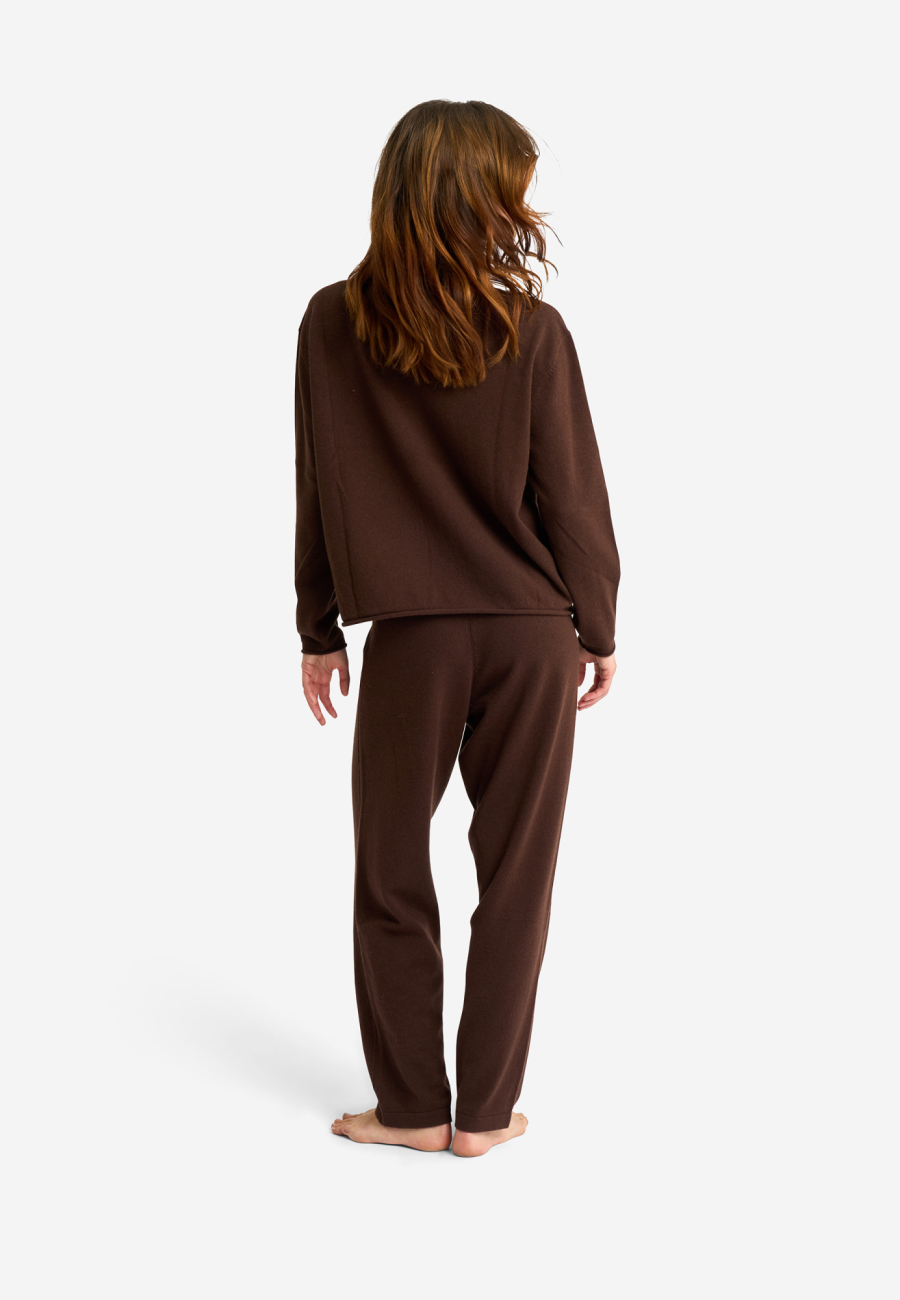 Striktrøje | 100% Merinould | Brun -JBS of Denmark Women