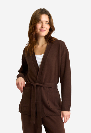 Cardigan | 100% Merinould | Brun -JBS of Denmark Women