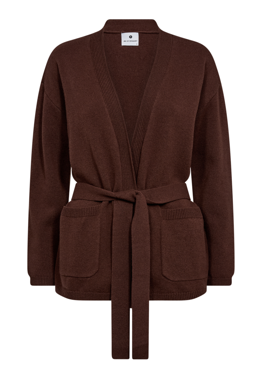 Cardigan | 100% Merinould | Brun -JBS of Denmark Women