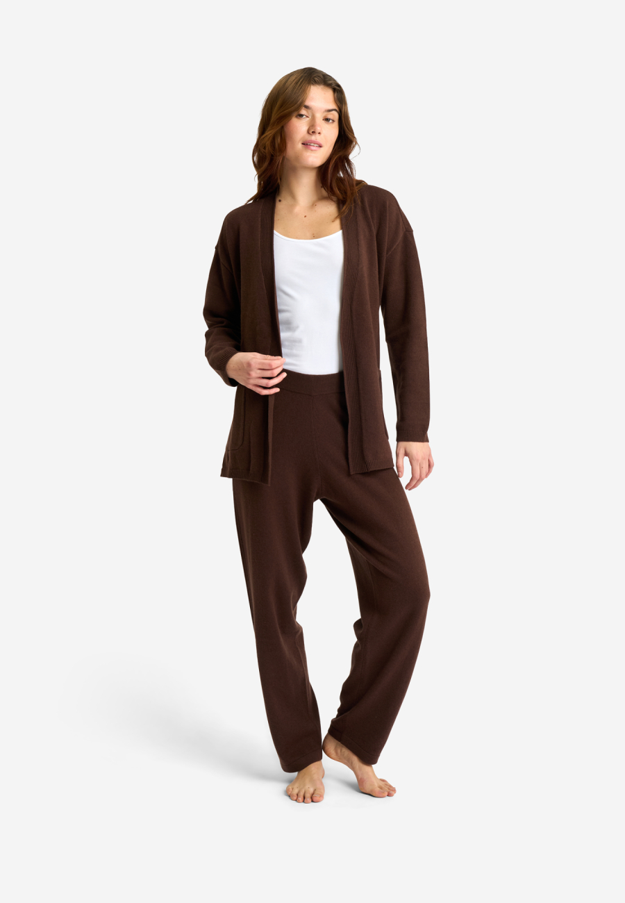 Cardigan | 100% Merinould | Brun -JBS of Denmark Women
