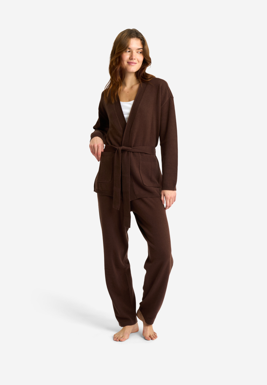Cardigan | 100% Merinould | Brun -JBS of Denmark Women