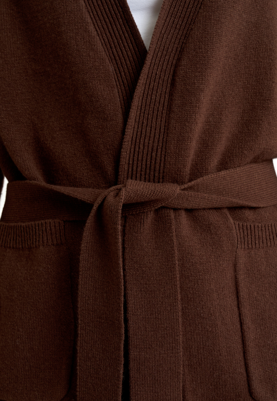 Cardigan | 100% Merinould | Brun -JBS of Denmark Women