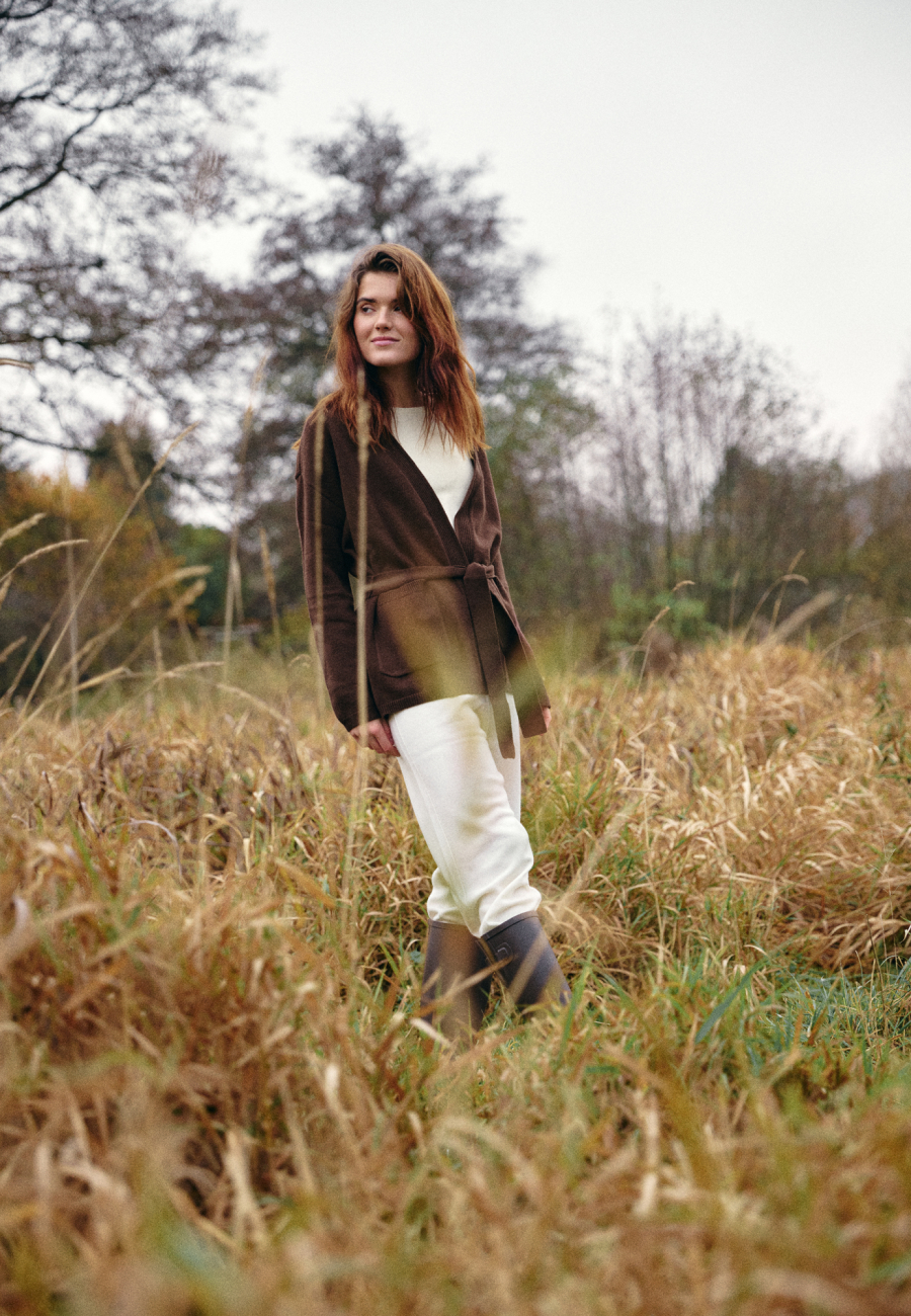 Cardigan | 100% Merinould | Brun -JBS of Denmark Women