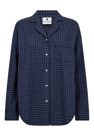 Pyjamaskjorte | 100% økologisk bomuld | Navy ternet -JBS of Denmark Women Pyjamaskjorte | 100% økologisk bomuld | Navy ternet -JBS of Denmark Women