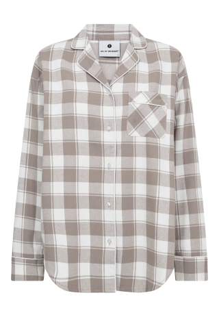 Pyjamasskjorte | 100% økologisk bomuld | Sand ternet -JBS of Denmark Women Pyjamasskjorte | 100% økologisk bomuld | Sand ternet -JBS of Denmark Women