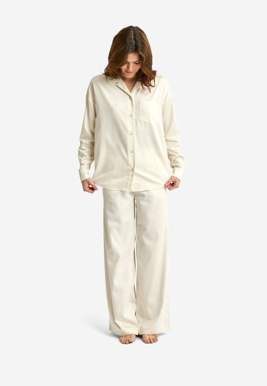 Pyjamasskjorte | Bambusviskose | Ivory -JBS of Denmark Women