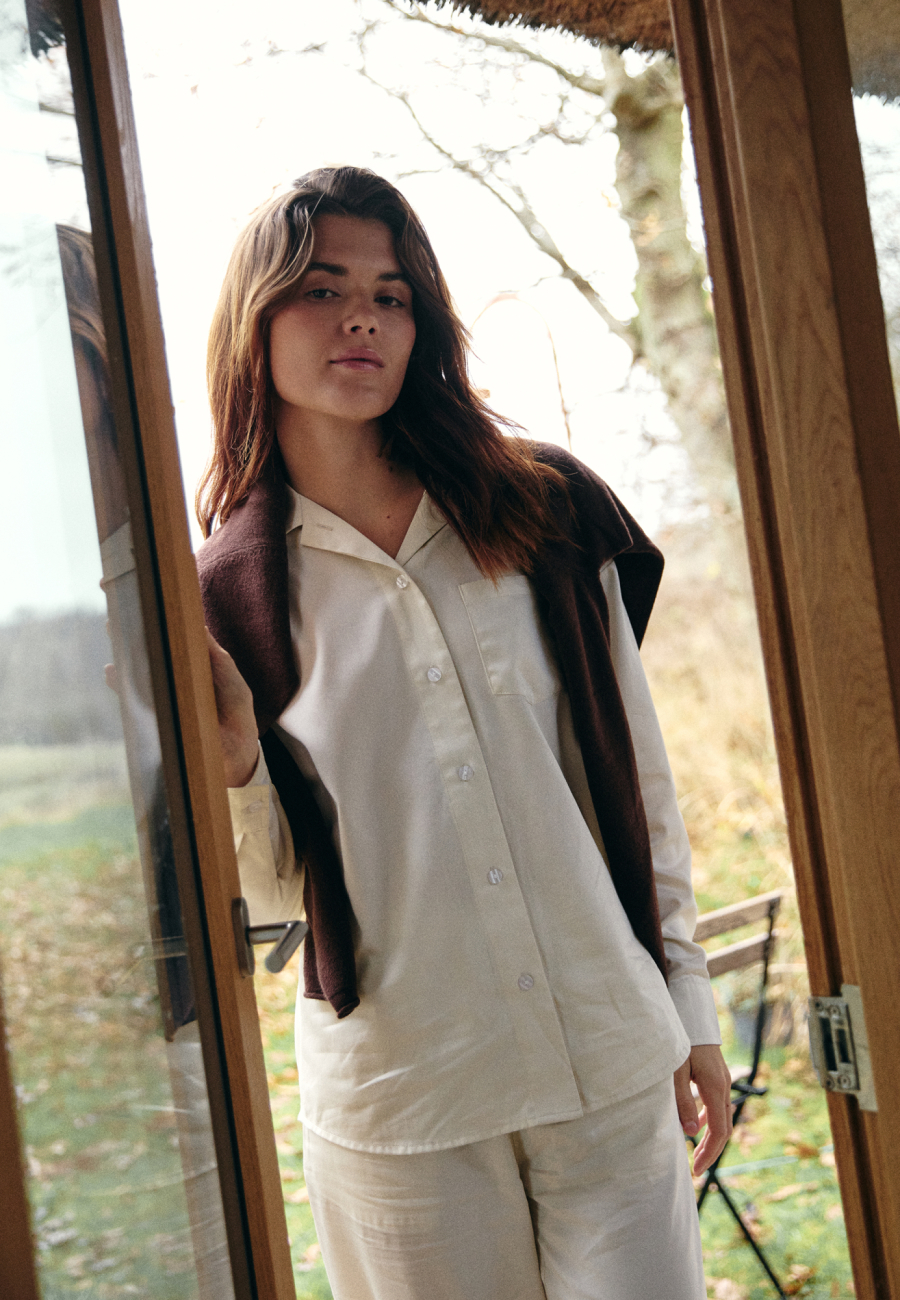 Pyjamasskjorte | Bambusviskose | Ivory -JBS of Denmark Women
