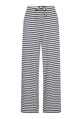 Rib bukser m. lige ben | Bambusviskose | Navy stribet -JBS of Denmark Women