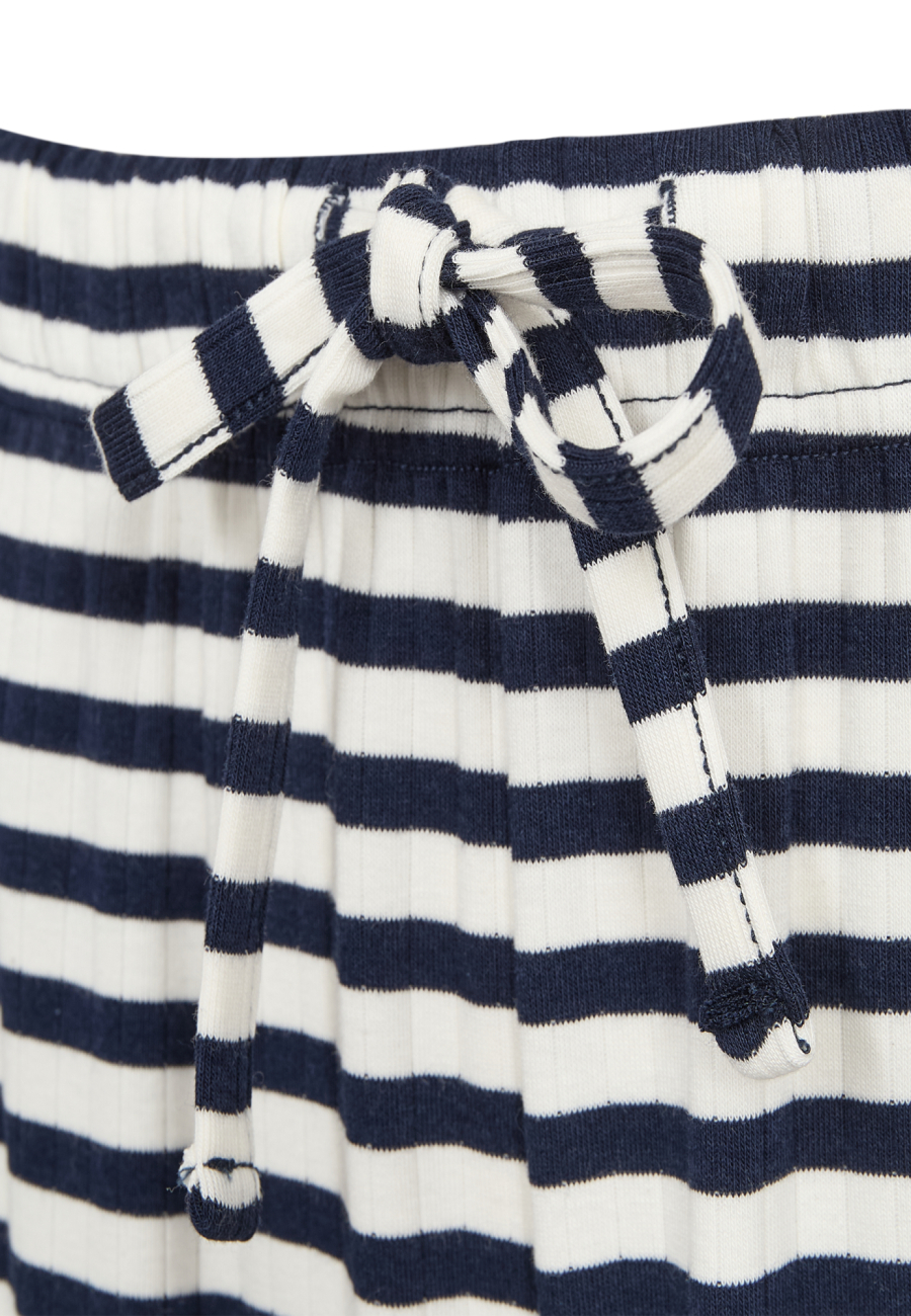 Rib bukser m. lige ben | Bambusviskose | Navy stribet -JBS of Denmark Women