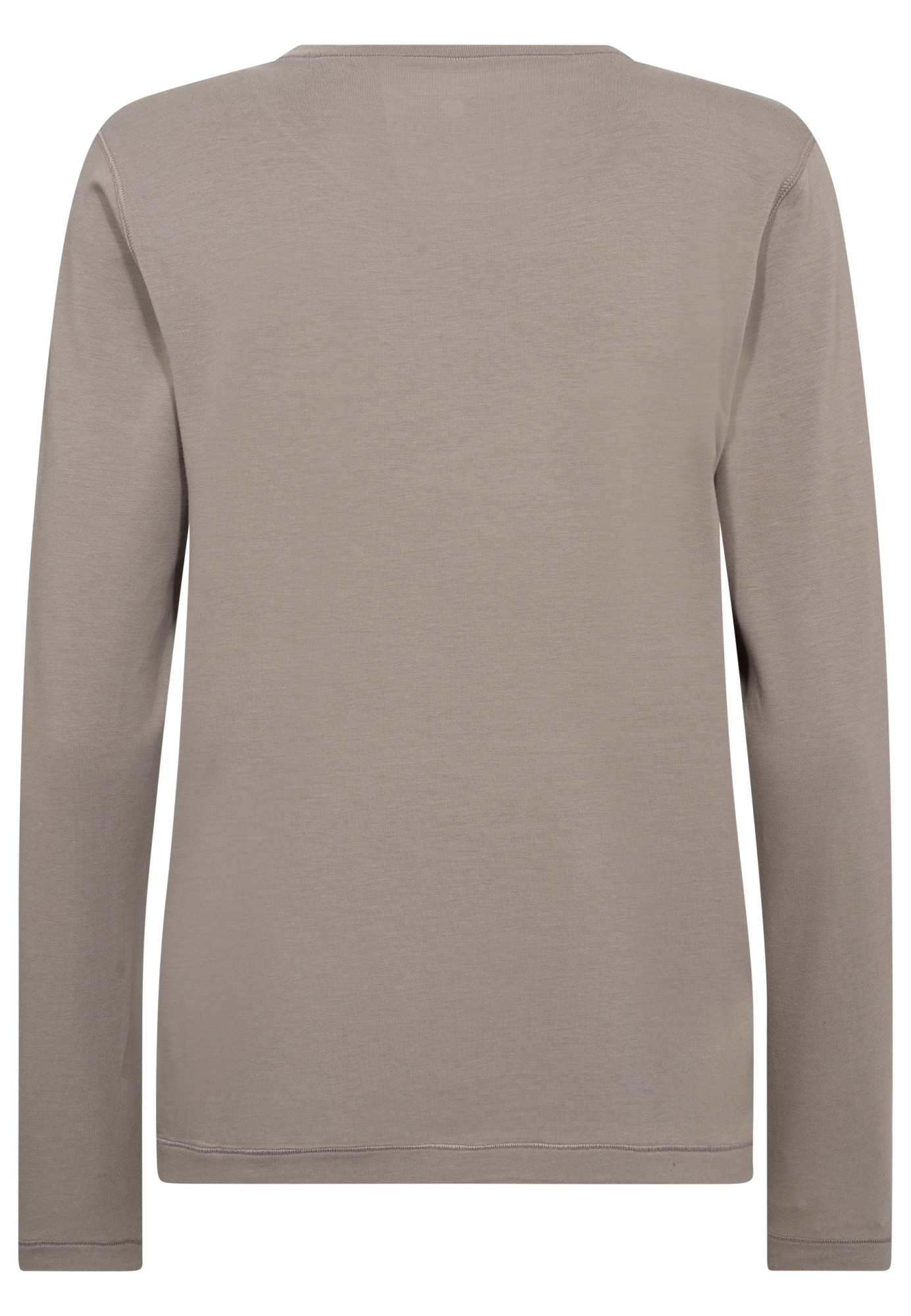 Langærmet t-shirt, Bambusviskose, Brun