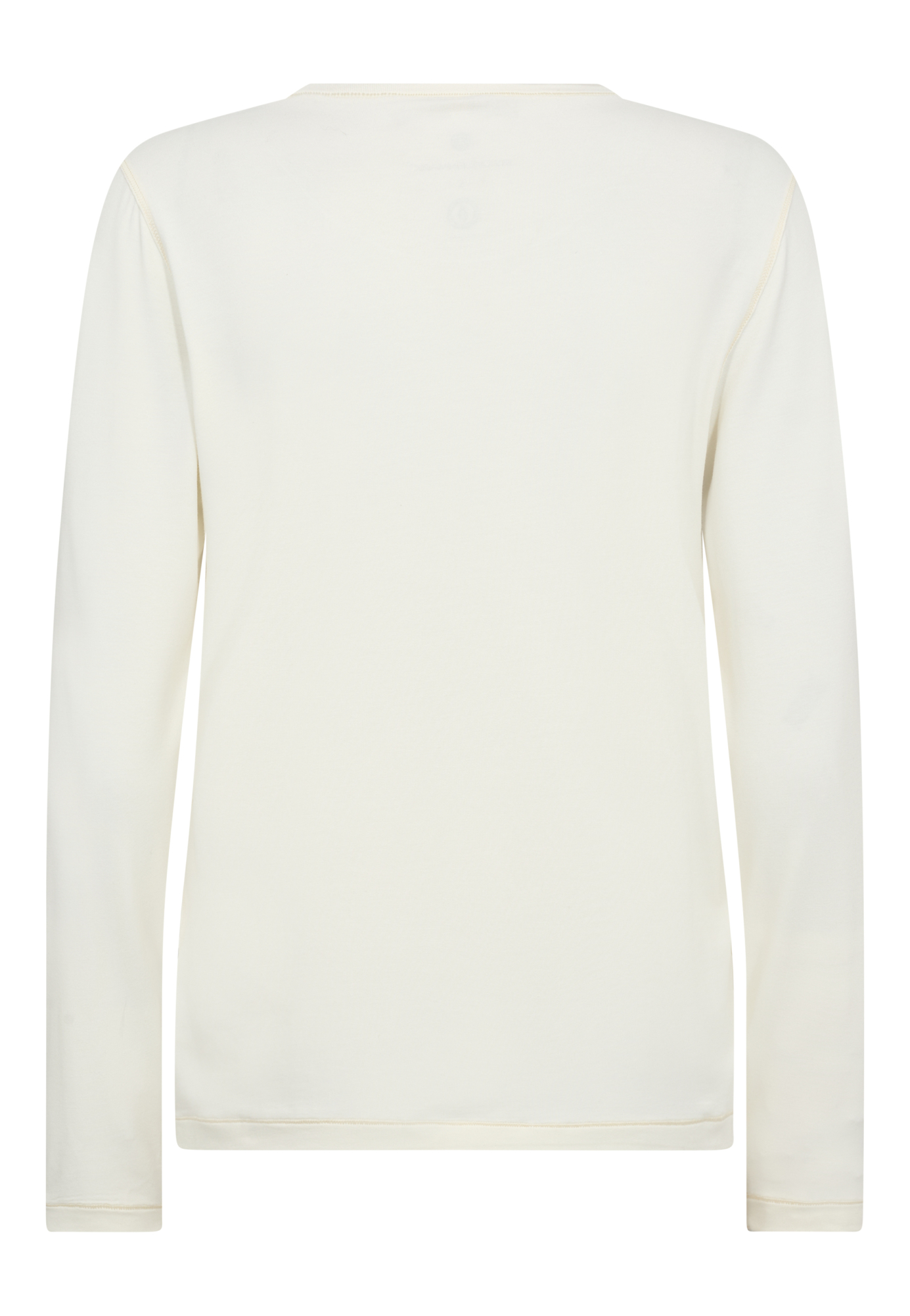 Langærmet t-shirt, Bambusviskose, Ivory