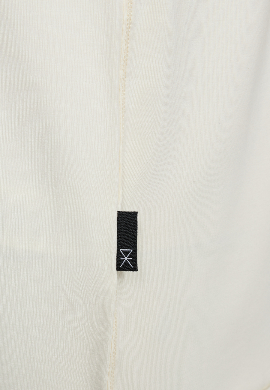 Langærmet t-shirt, Bambusviskose, Ivory