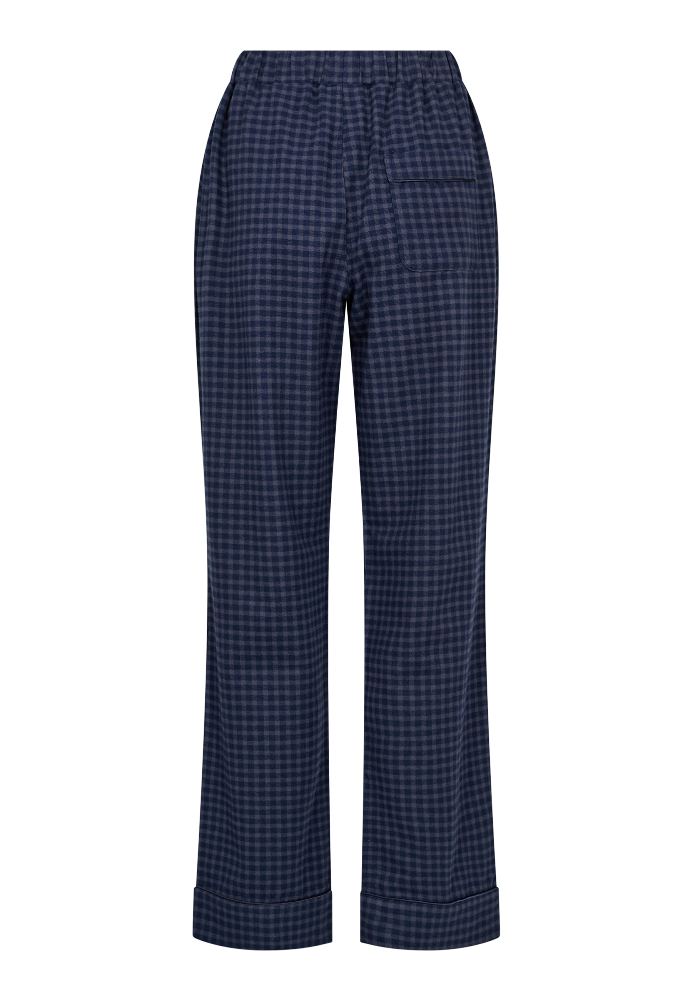 Pyjamasbukser, 100% økologisk bomuld, Navy ternet