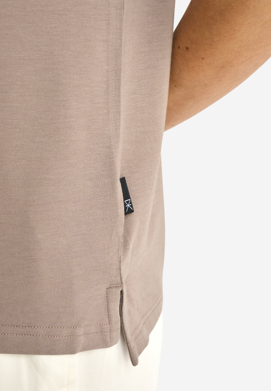 T-shirt, Bambusviskose, Brun