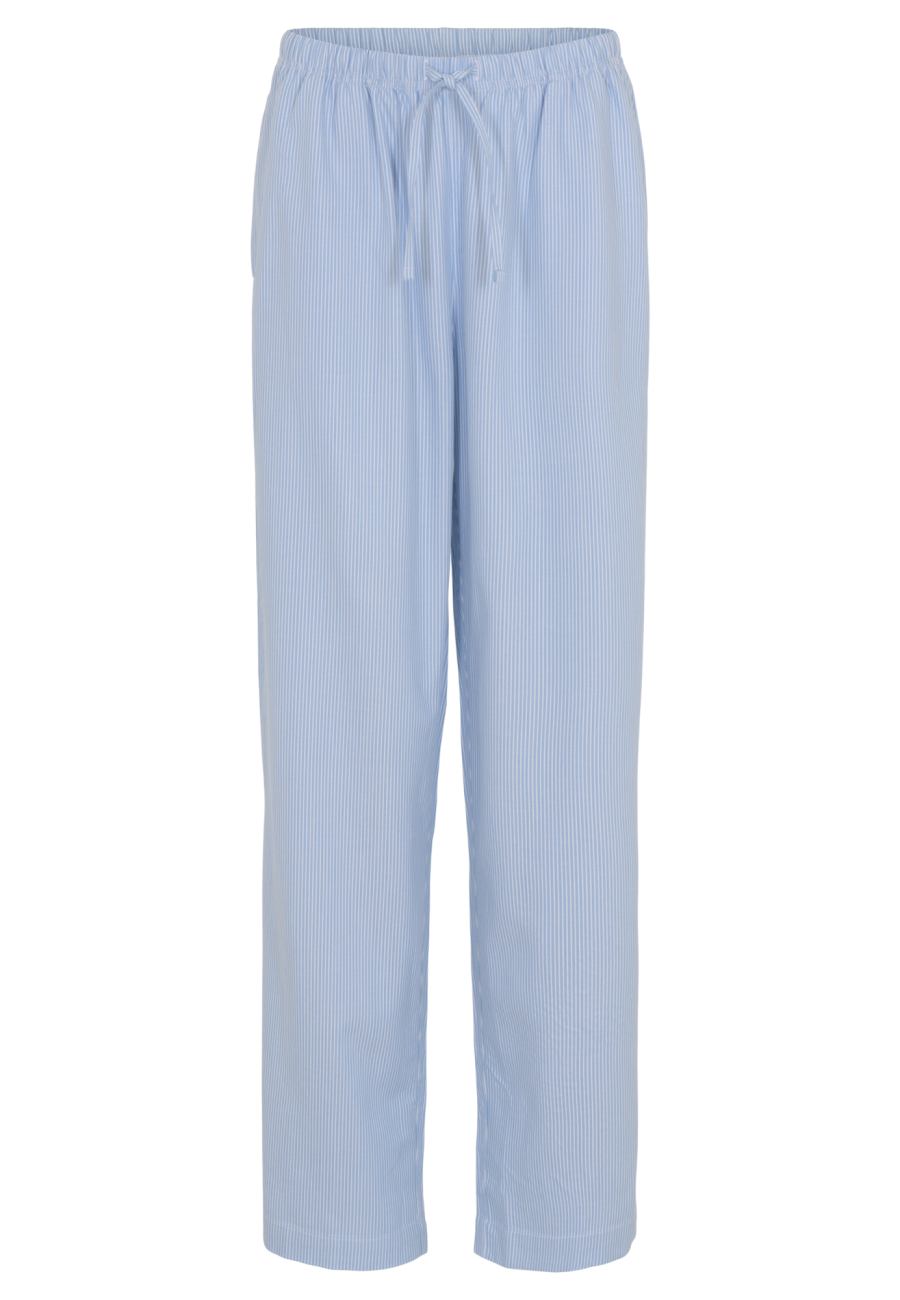 Pyjamasbukser, Bambusviskose, Blåstribet