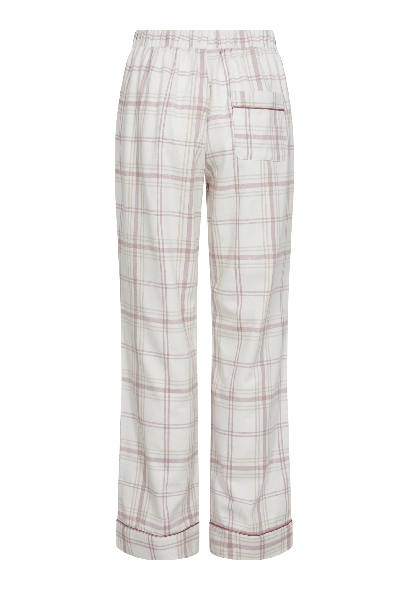 Pyjamasbukser, 100% økologisk bomuld, Rosa stribet