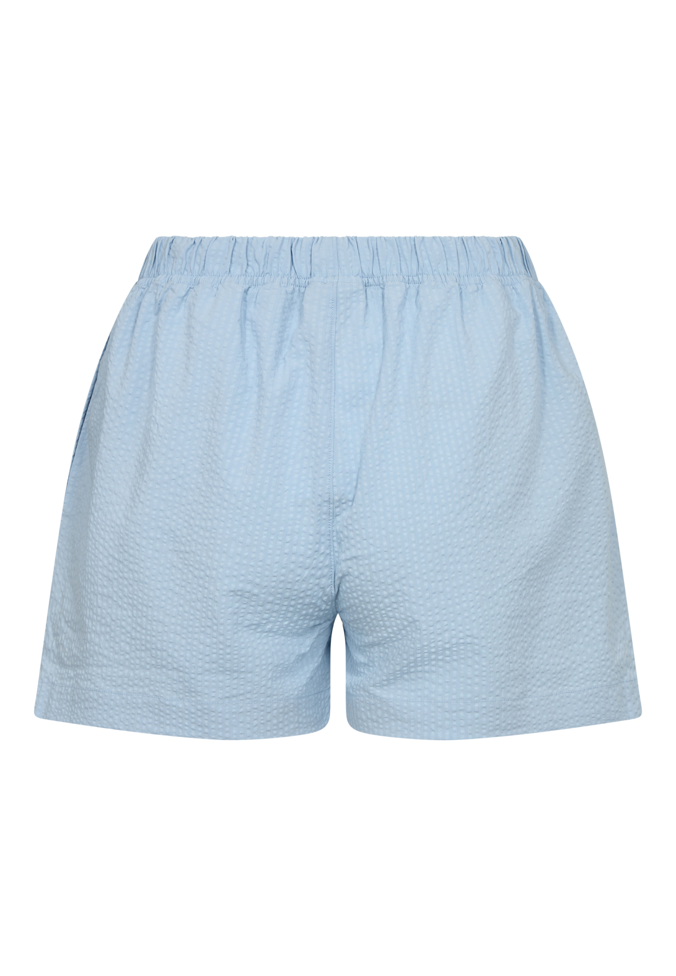 Pyjamasshorts, Bambusviskose, Lys blå