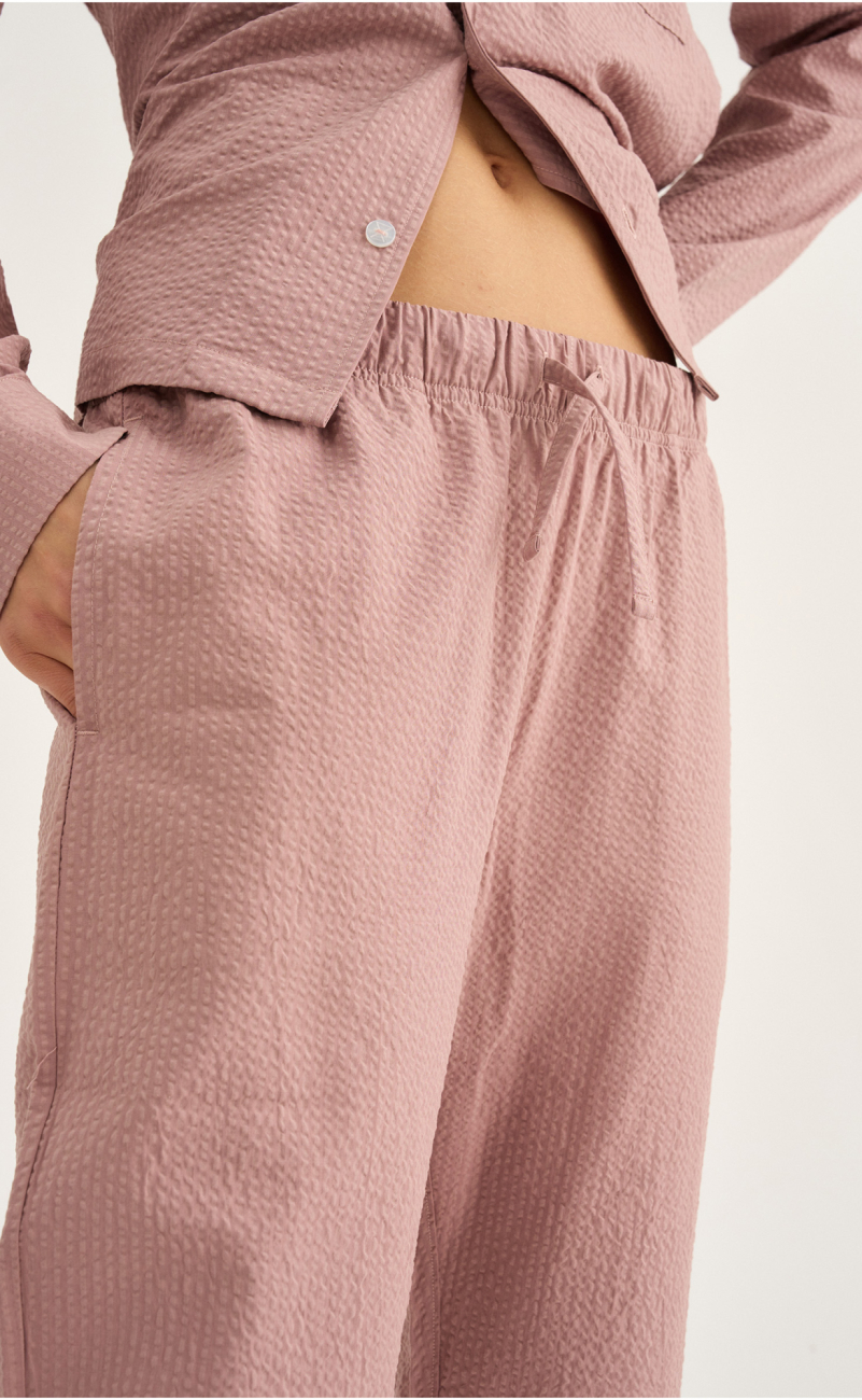Pyjamasbukser, Bambusviskose, Rosa