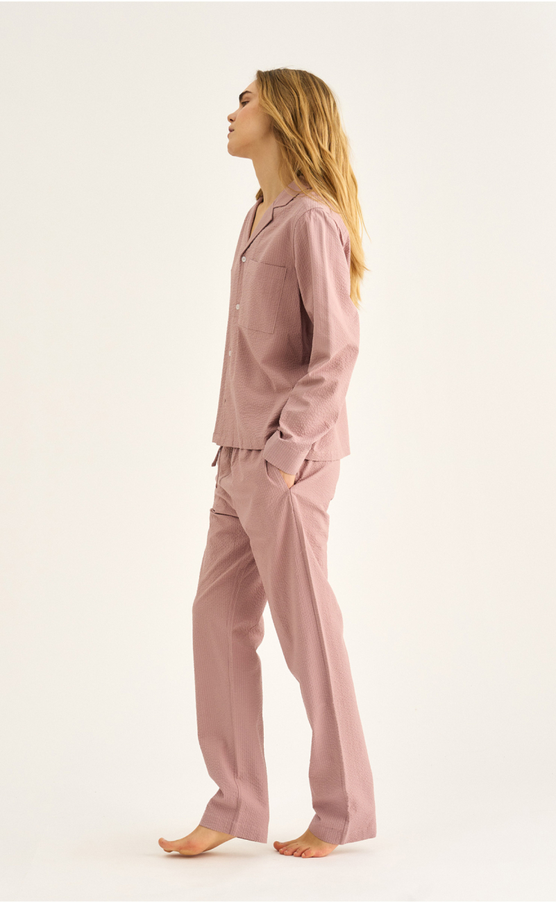 Pyjamasbukser, Bambusviskose, Rosa