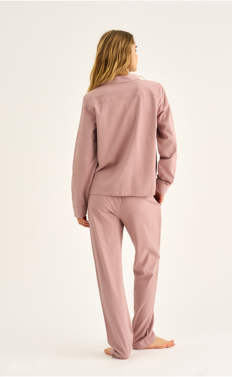 Pyjamasbukser, Bambusviskose, Rosa