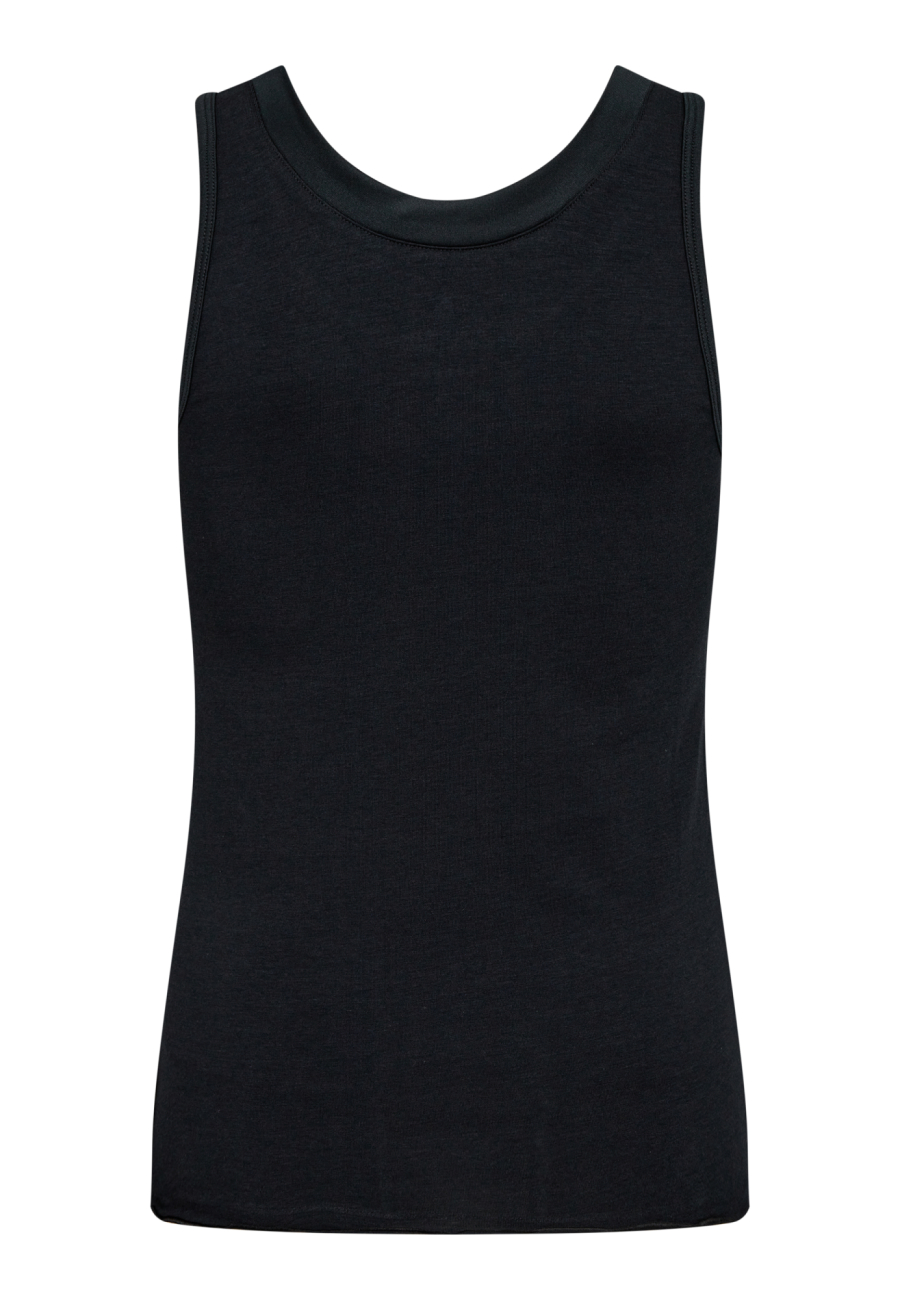 Tanktop, Økologisk bambusviskose, Sort