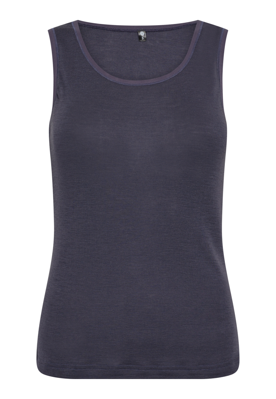 Tanktop, 100% uld, Lavendel