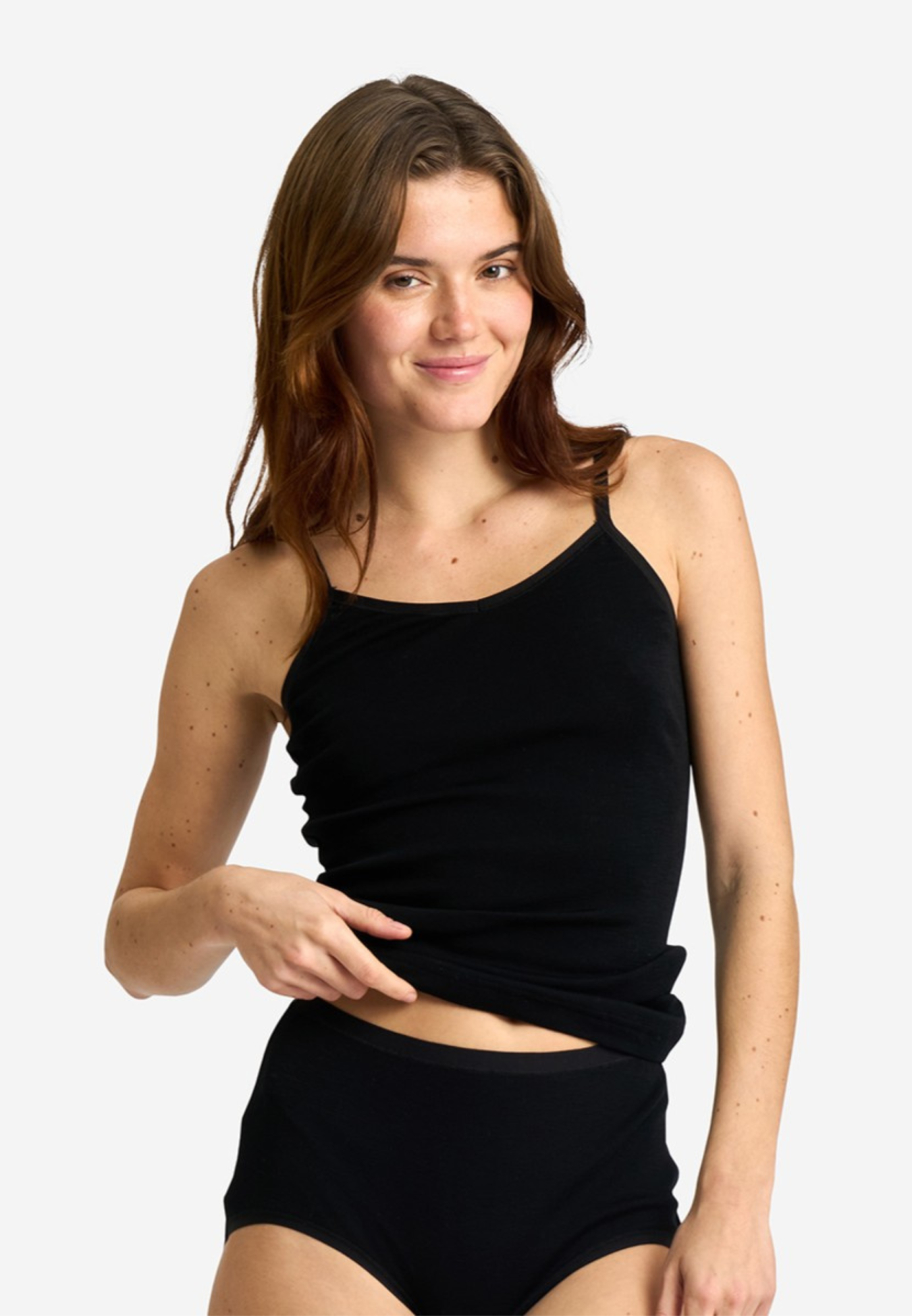 Stroptop, 100% uld, Sort