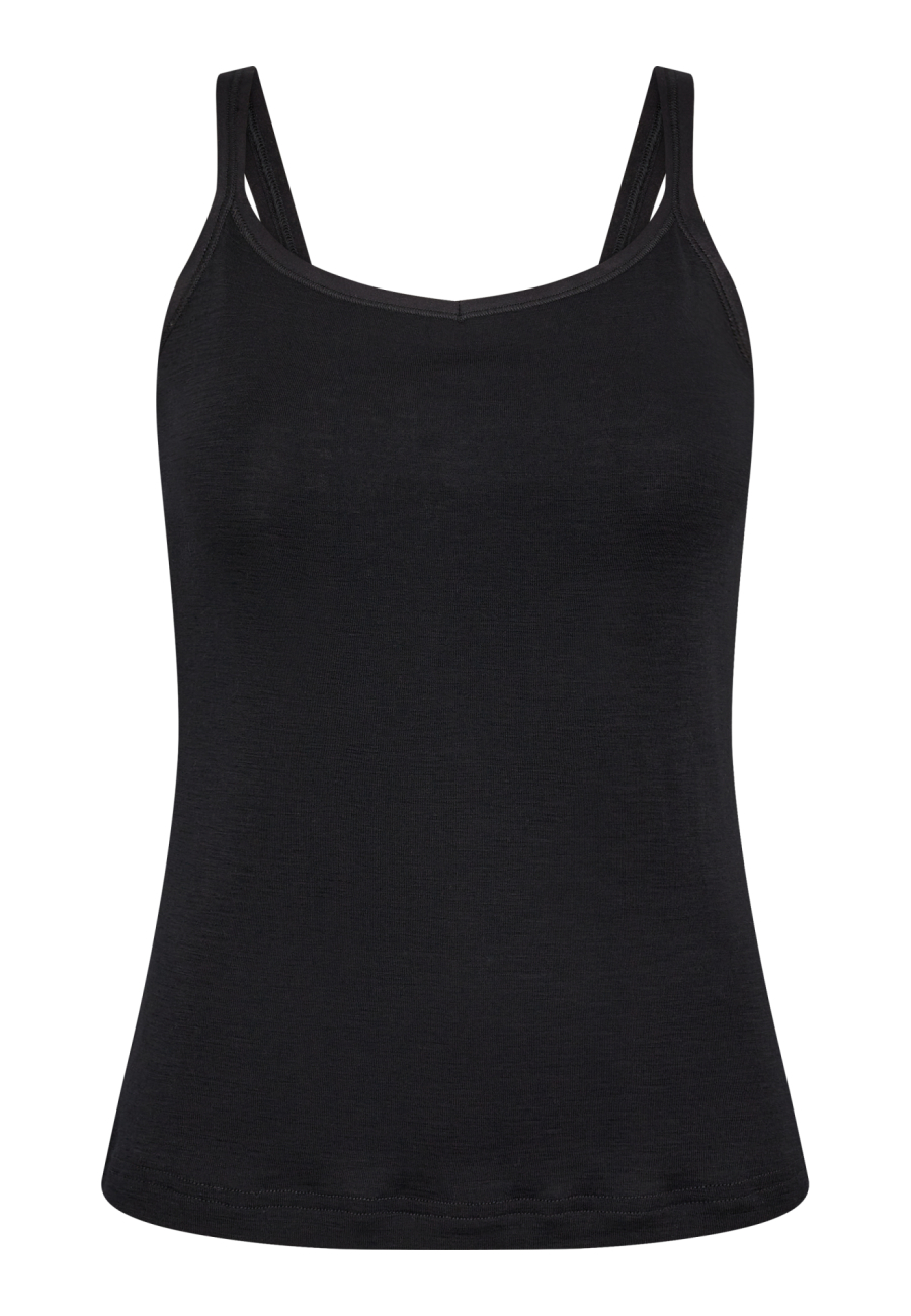 Stroptop, 100% uld, Sort