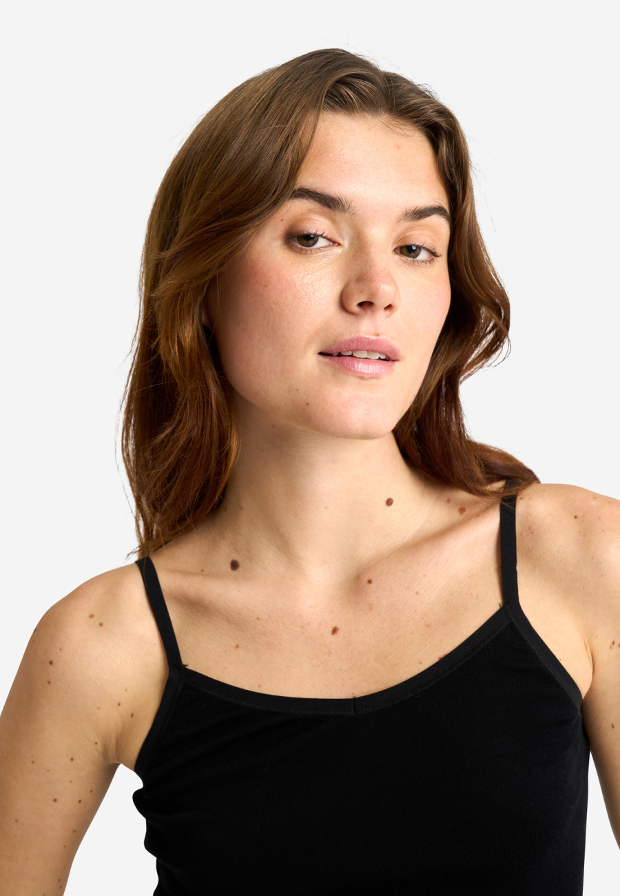 Stroptop, 100% uld, Sort