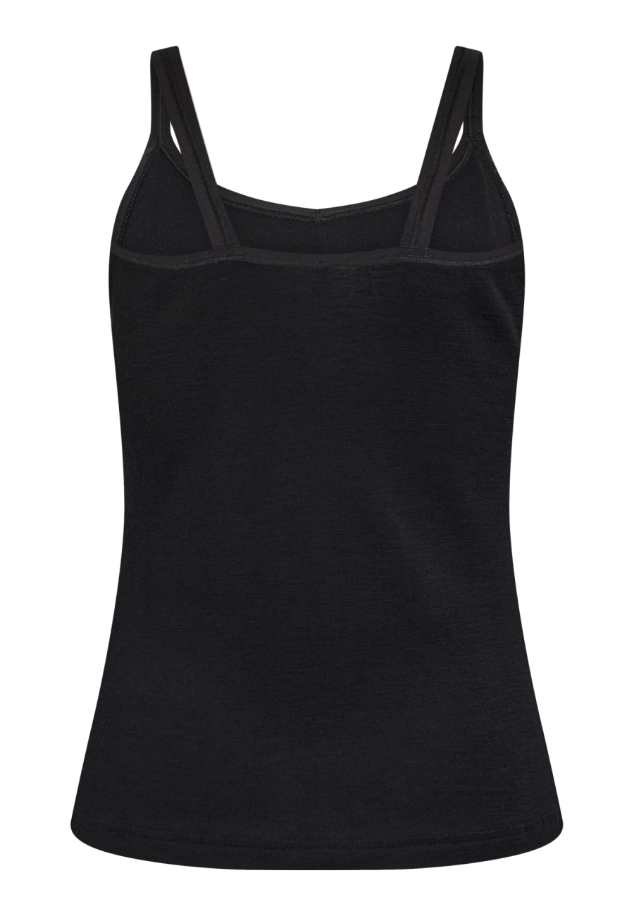 Stroptop, 100% uld, Sort