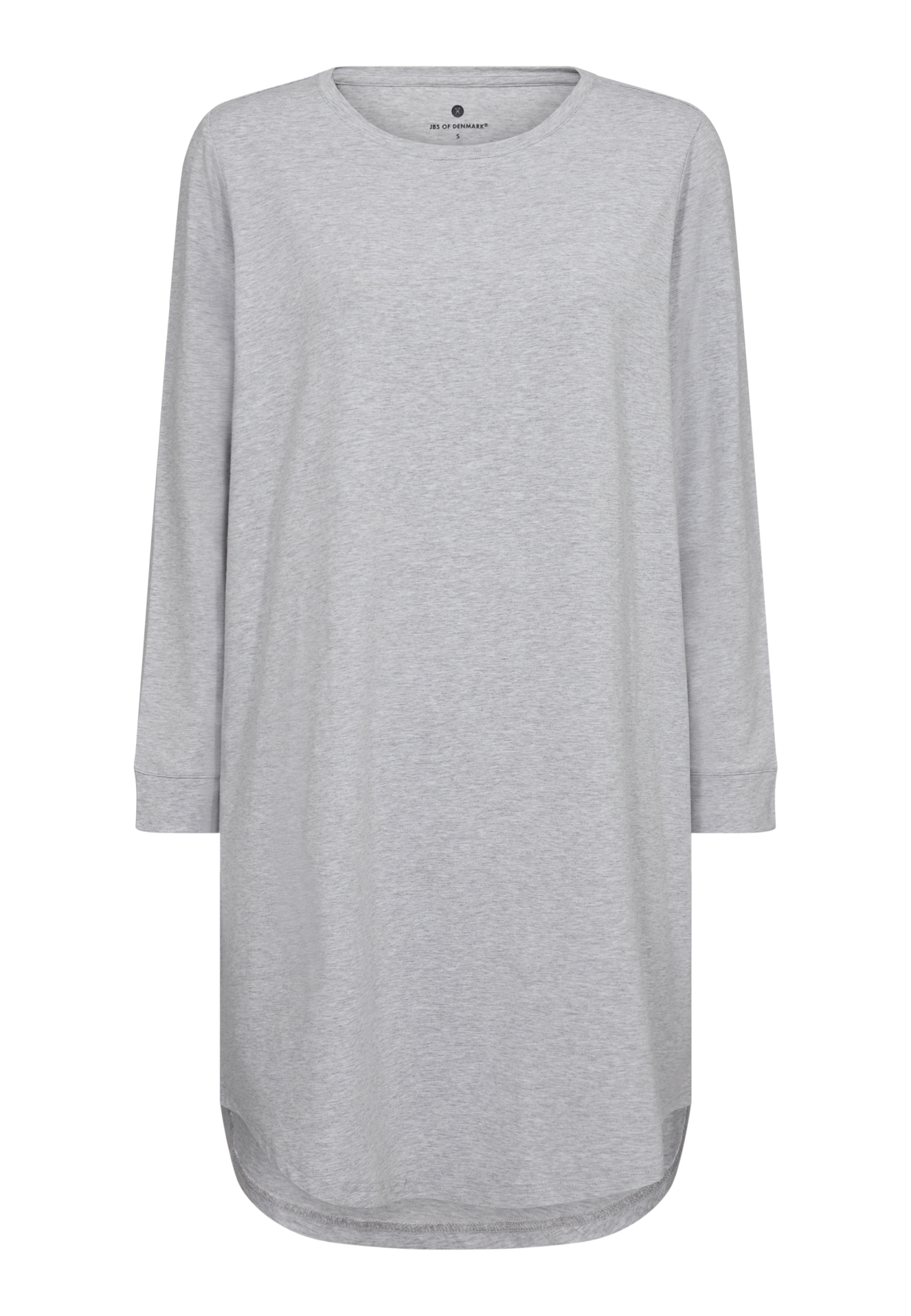 Big shirt m. lange ærmer, Bambusviskose, Grå