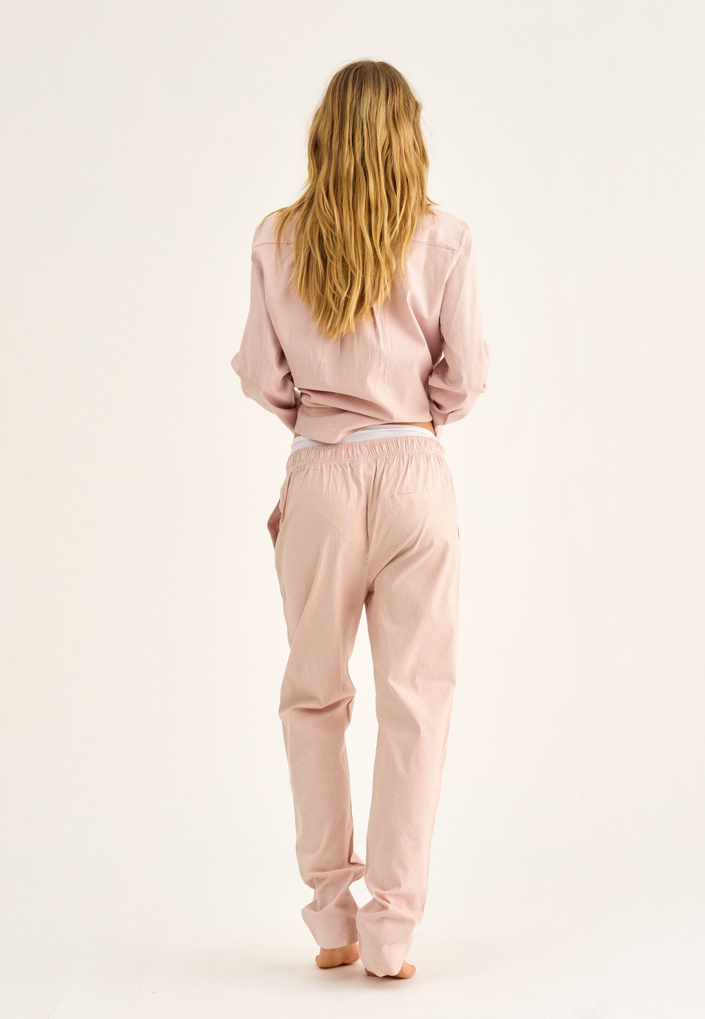 Pyjamasbukser, Bambusviskose, Fersken