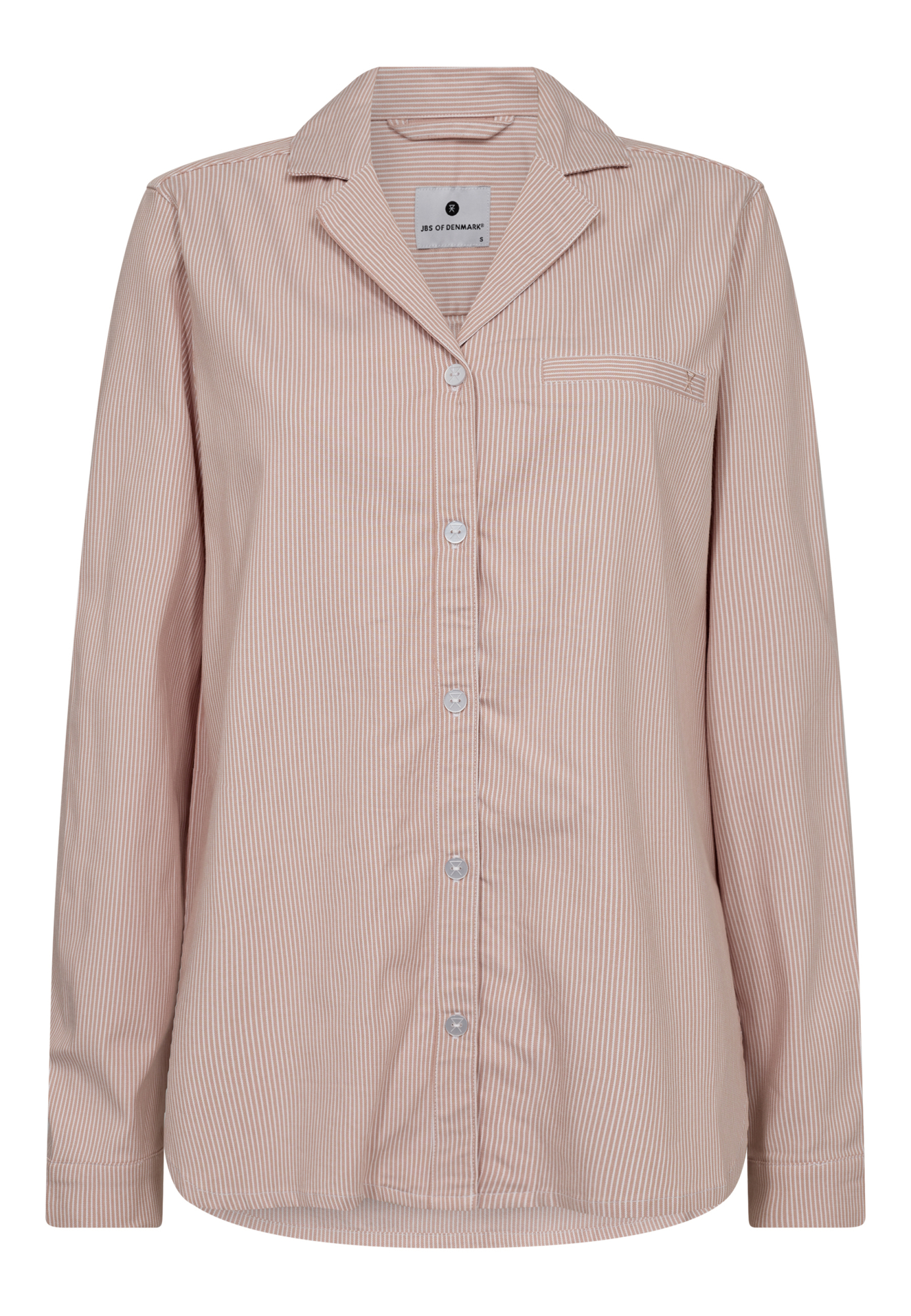 Pyjamasskjorte, Bambusviskose, Fersken