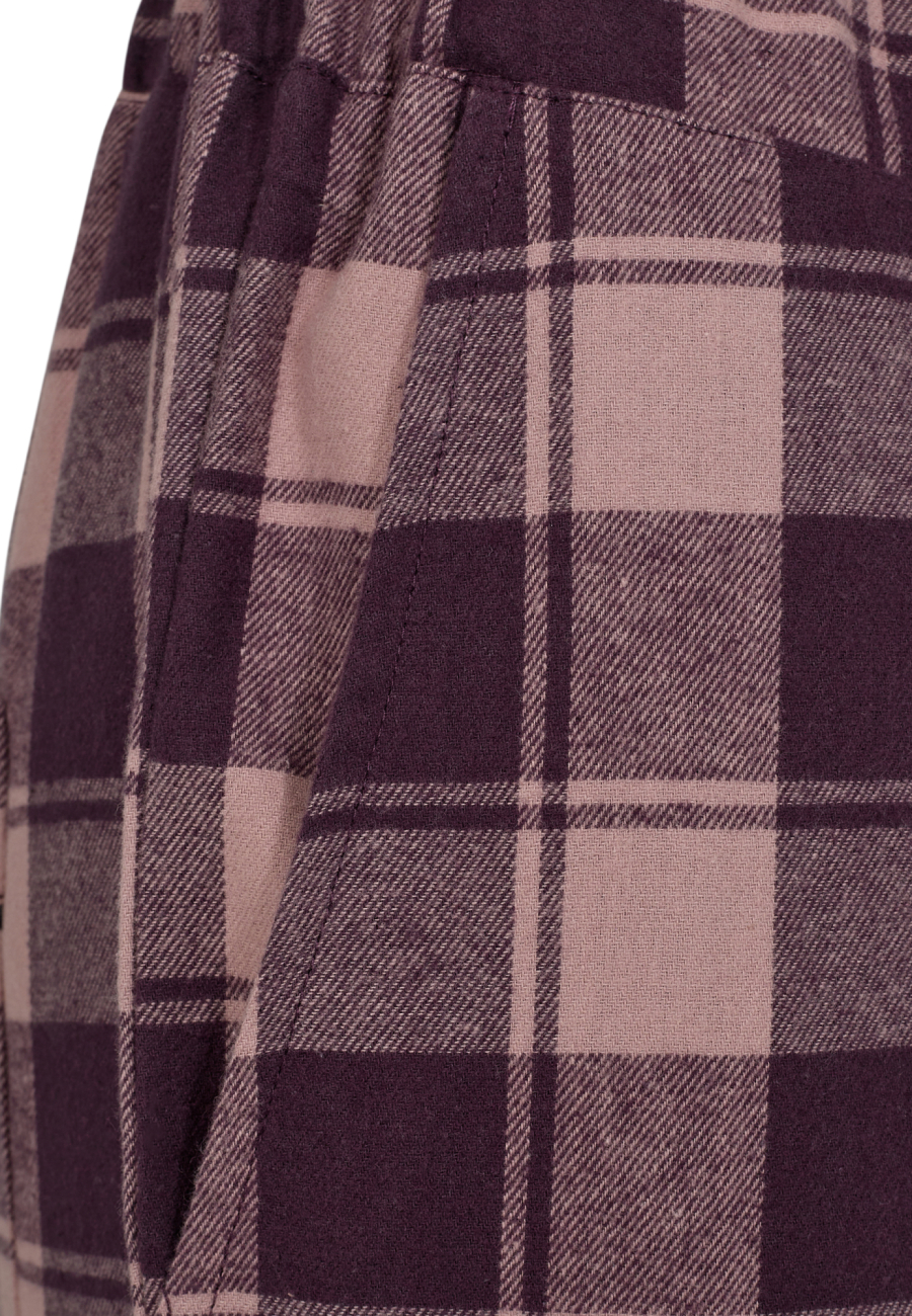 Pyjamasbukser, 100% økologisk bomuld, Rosa ternet