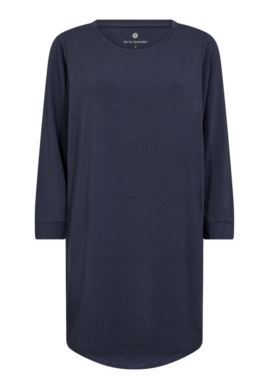 Big shirt m. lange ærmer, Bambusviskose, Lavendel