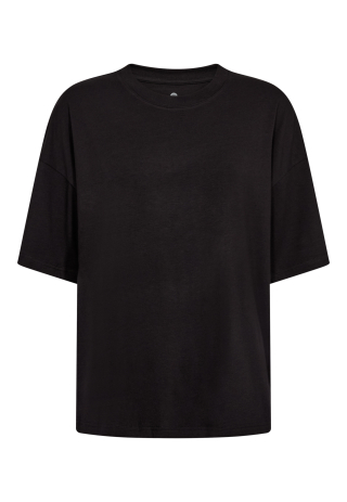 Oversized Tee, Bambusviskose, Sort