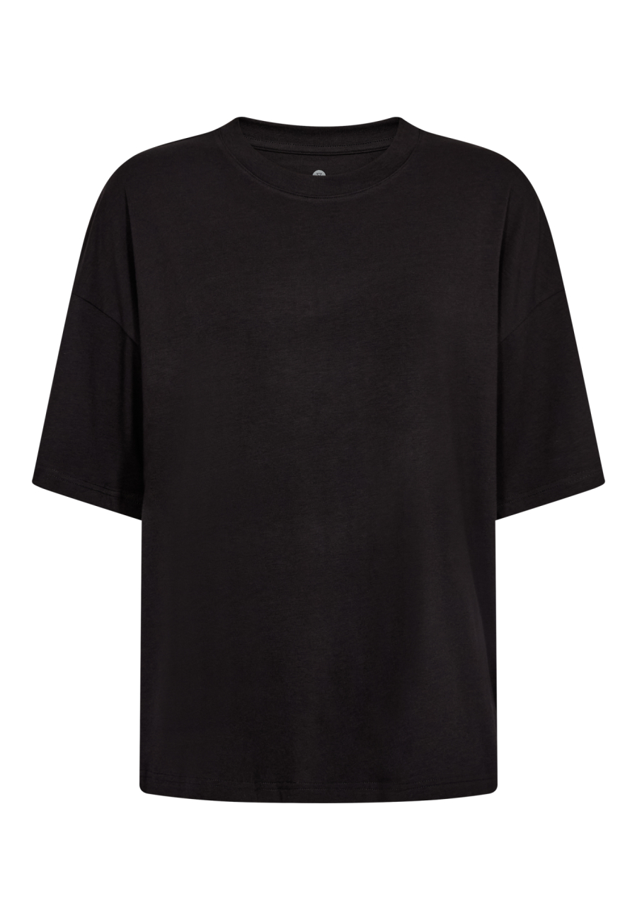 Oversized Tee, Bambusviskose, Sort