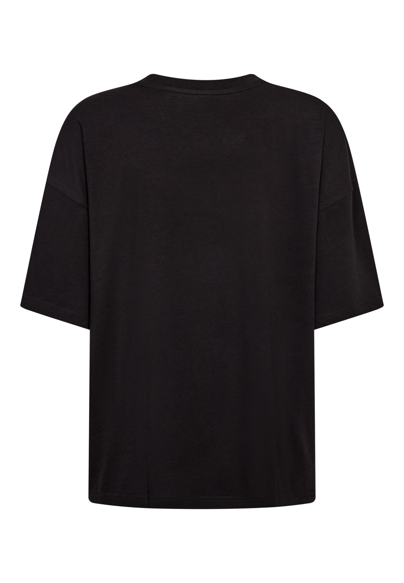 Oversized Tee, Bambusviskose, Sort