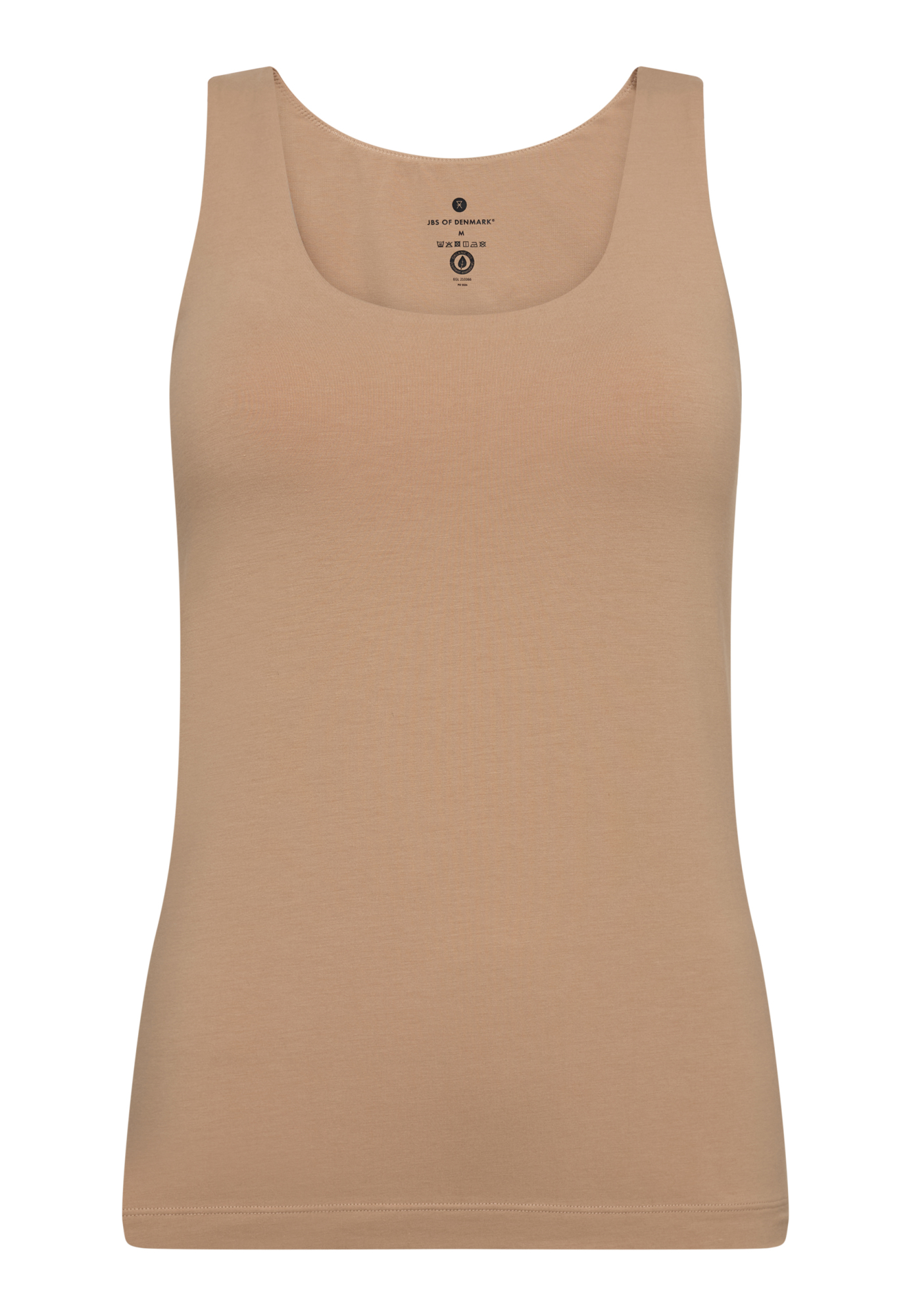 Tanktop m. support, Bambusviskose, Nude