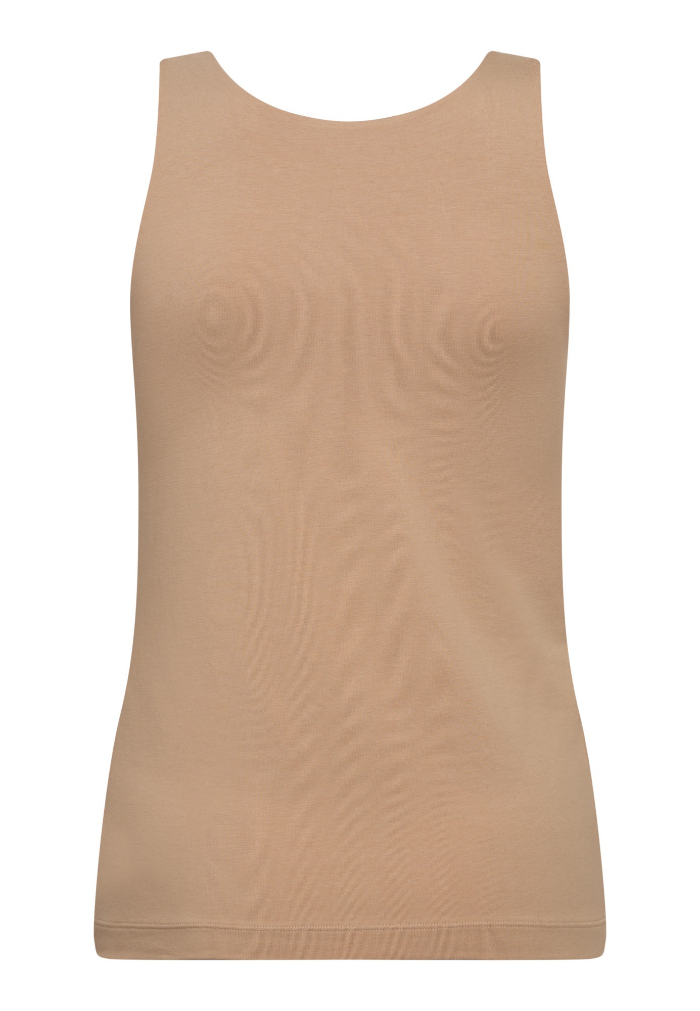Tanktop m. support, Bambusviskose, Nude