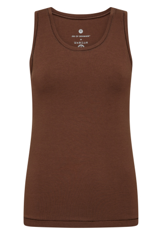 Tanktop, Bambusviskose, Brun