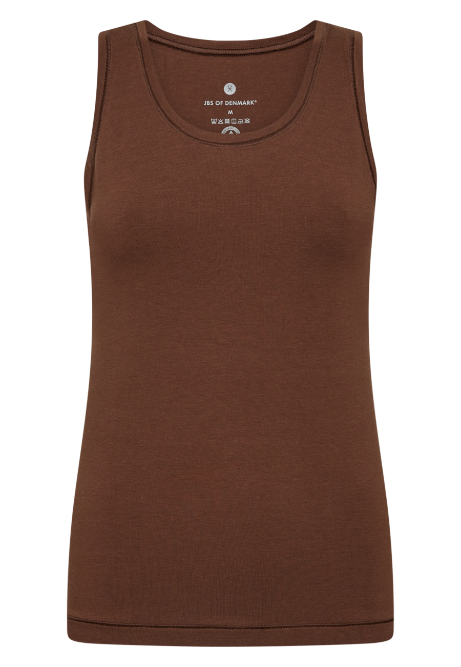 Tanktop, Bambusviskose, Brun
