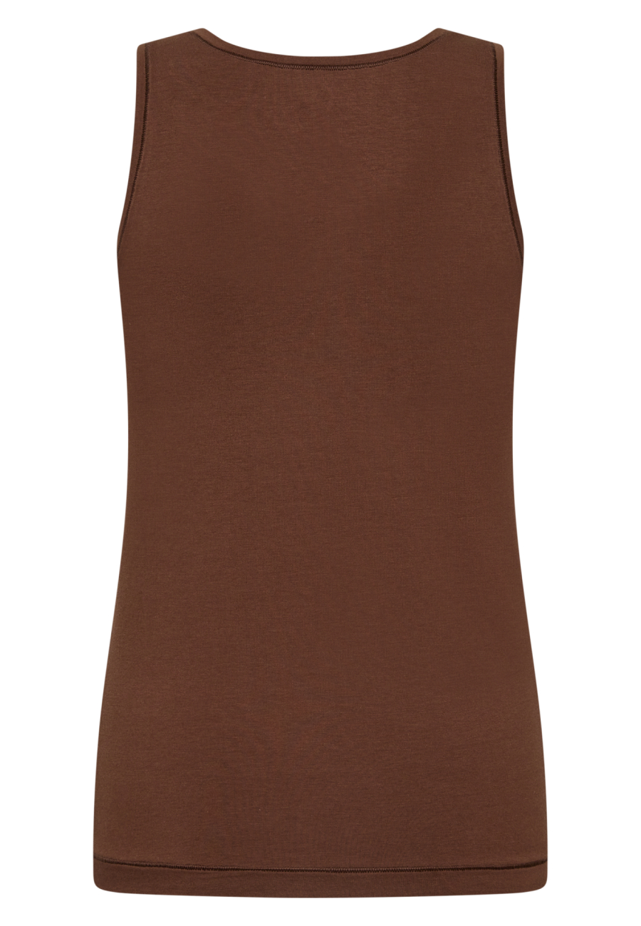 Tanktop, Bambusviskose, Brun