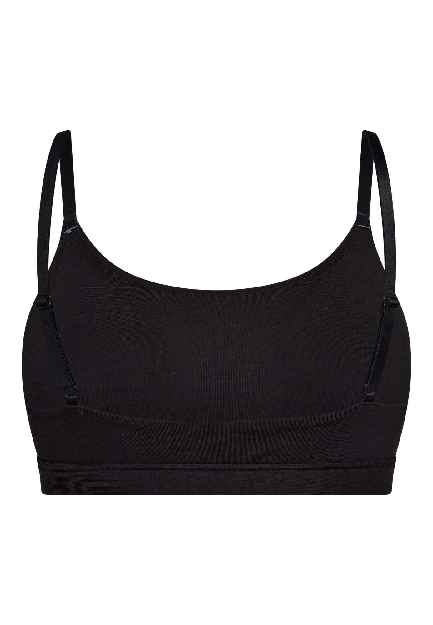 BH-top m. support, Bambusviskose, Sort