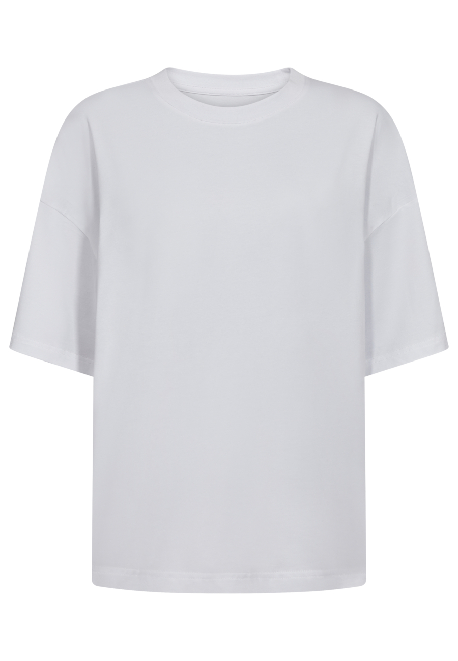 Oversized Tee, Bambusviskose, Hvid
