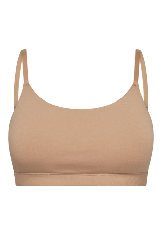 BH-top m. support, Bambusviskose, Nude