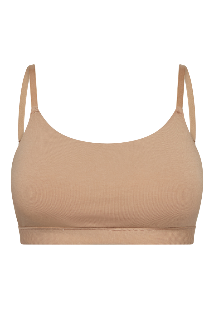 BH-top m. support, Bambusviskose, Nude