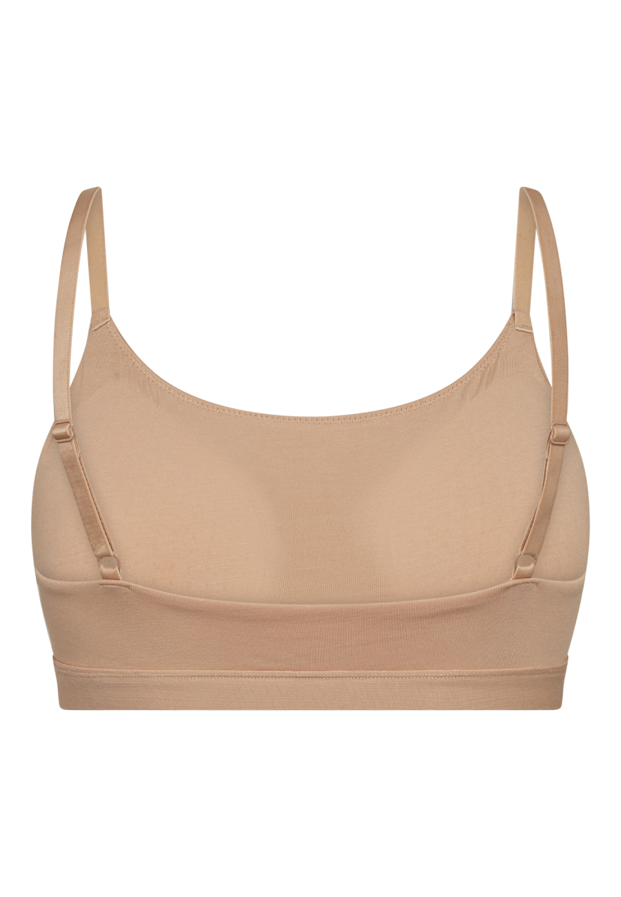 BH-top m. support, Bambusviskose, Nude