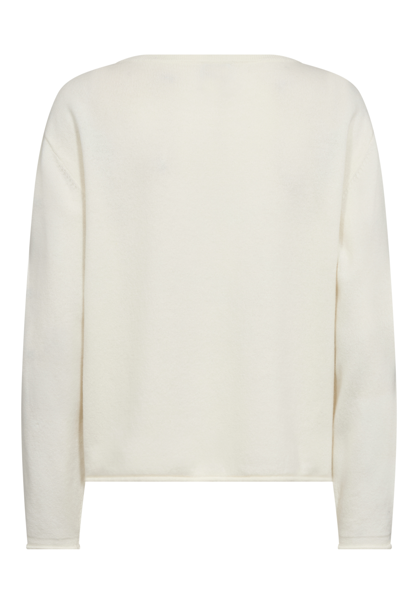 Striktrøje, 100% Merinould, Ivory