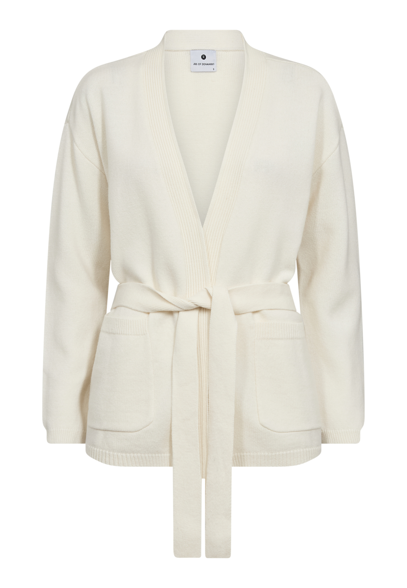 Cardigan, 100% Merinould, Ivory